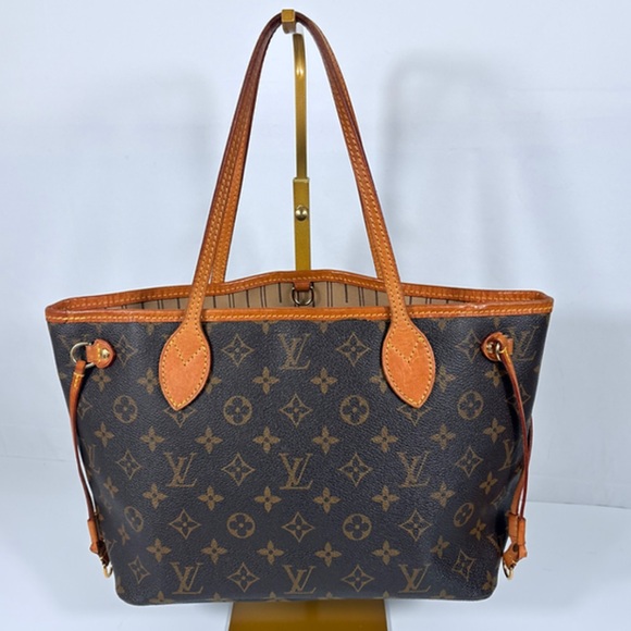 Louis Vuitton Classic Monogram Tote in Brown and Tan - Picture 1 of 15